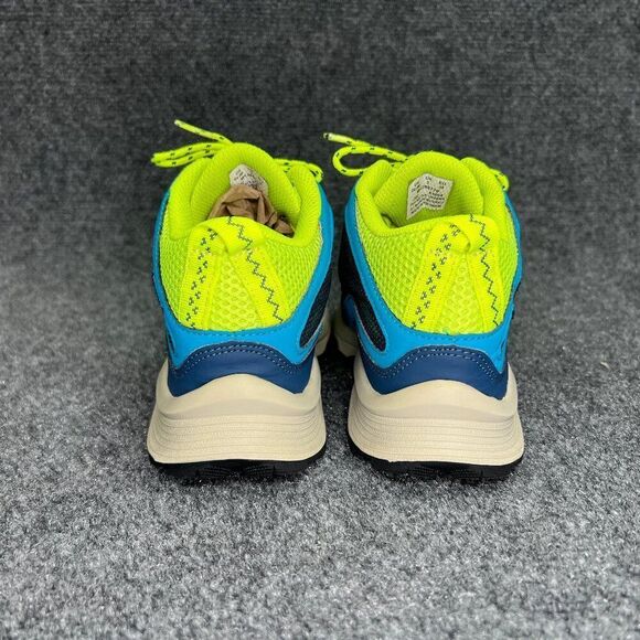 Merrell Moab Speed Mid Shoe Big Kid Size 4 Navy Hi Viz Waterproof Outdoor Hiking - Picture 6 of 13